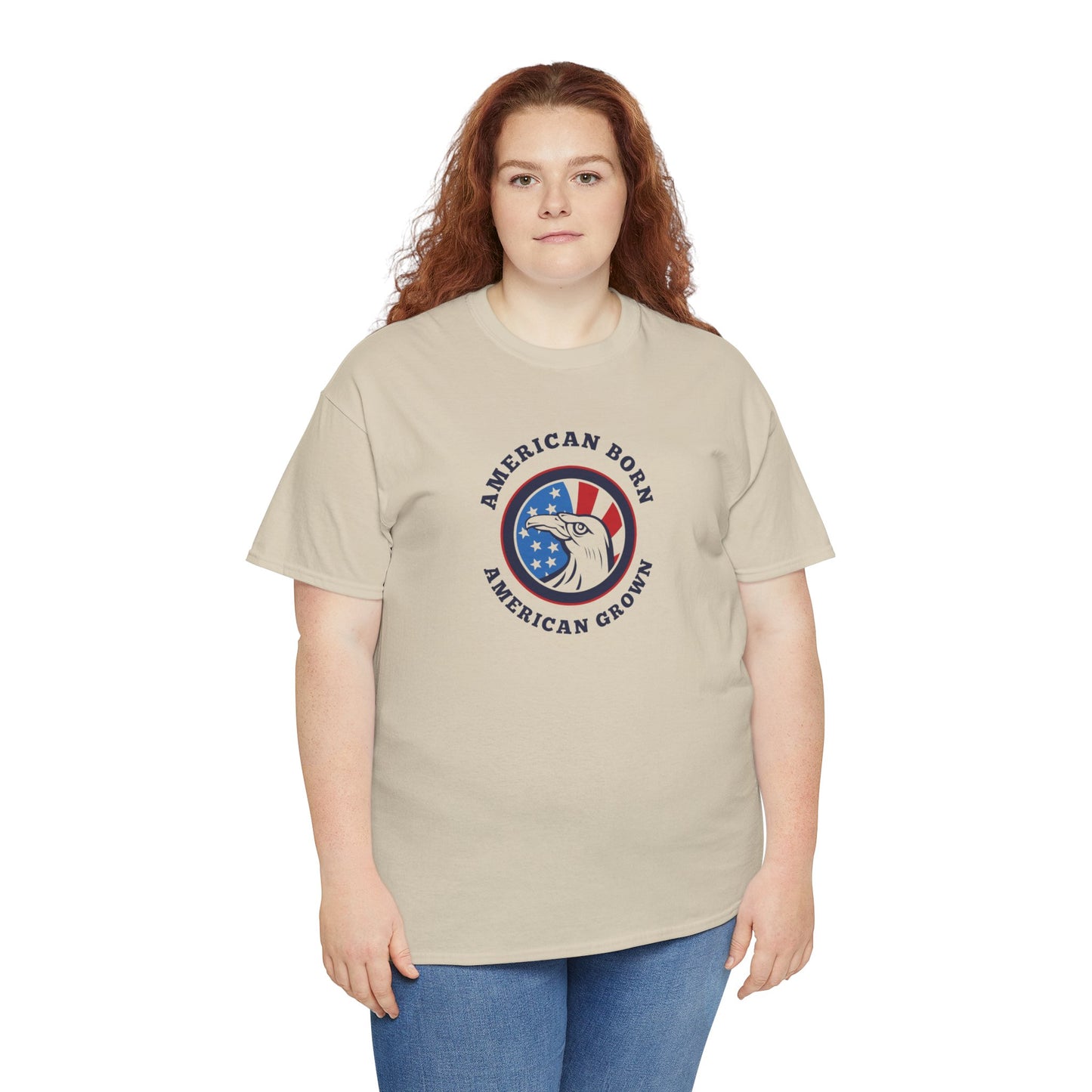 American Born Unisex Heavy Cotton Tee | Patriotic T-Shirt | Gift for Veterans | 4th of July Shirt | Casual Style Tee | Red, White, [...]