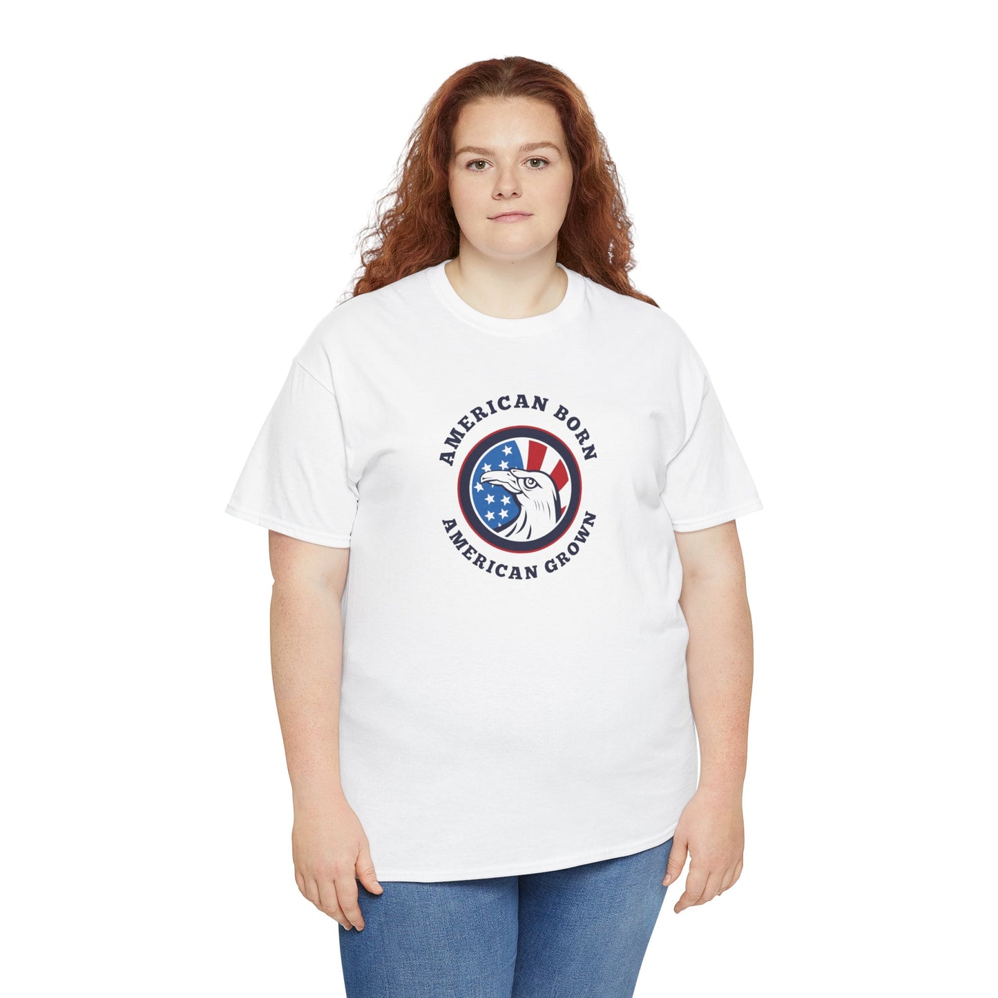 American Born Unisex Heavy Cotton Tee | Patriotic T-Shirt | Gift for Veterans | 4th of July Shirt | Casual Style Tee | Red, White, [...]