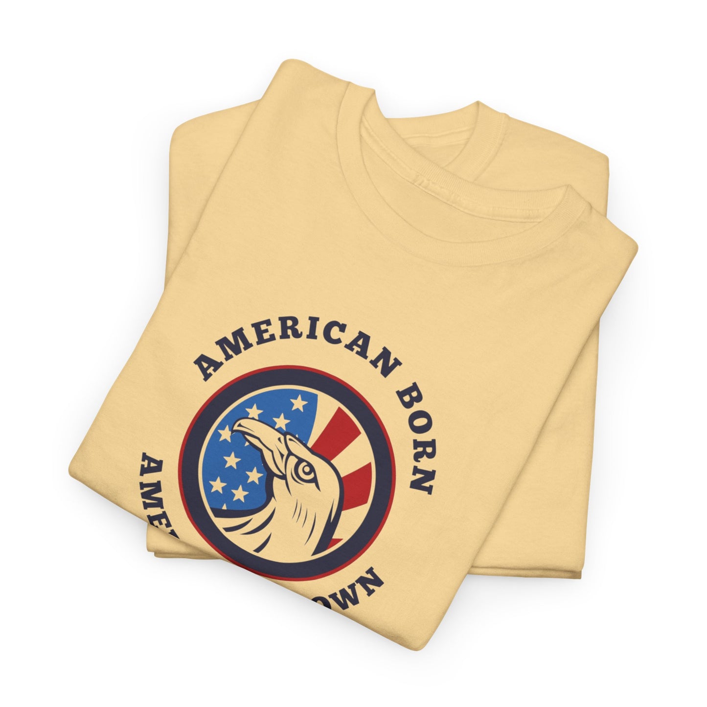 American Born Unisex Heavy Cotton Tee | Patriotic T-Shirt | Gift for Veterans | 4th of July Shirt | Casual Style Tee | Red, White, [...]