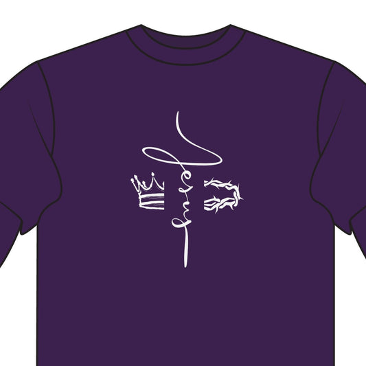 Jesus Crown T Shirt Christian Tee Religious