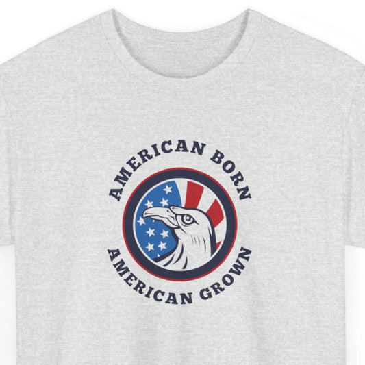 American Born Unisex Heavy Cotton Tee | Patriotic T-Shirt | Gift for Veterans | 4th of July Shirt | Casual Style Tee | Red, White, [...]