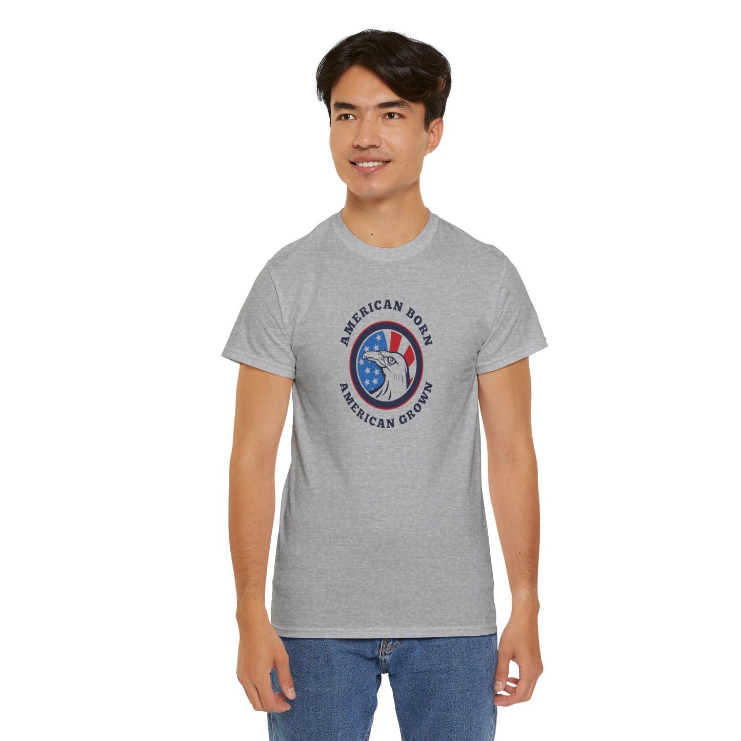 American Born Unisex Heavy Cotton Tee | Patriotic T-Shirt | Gift for Veterans | 4th of July Shirt | Casual Style Tee | Red, White, [...]