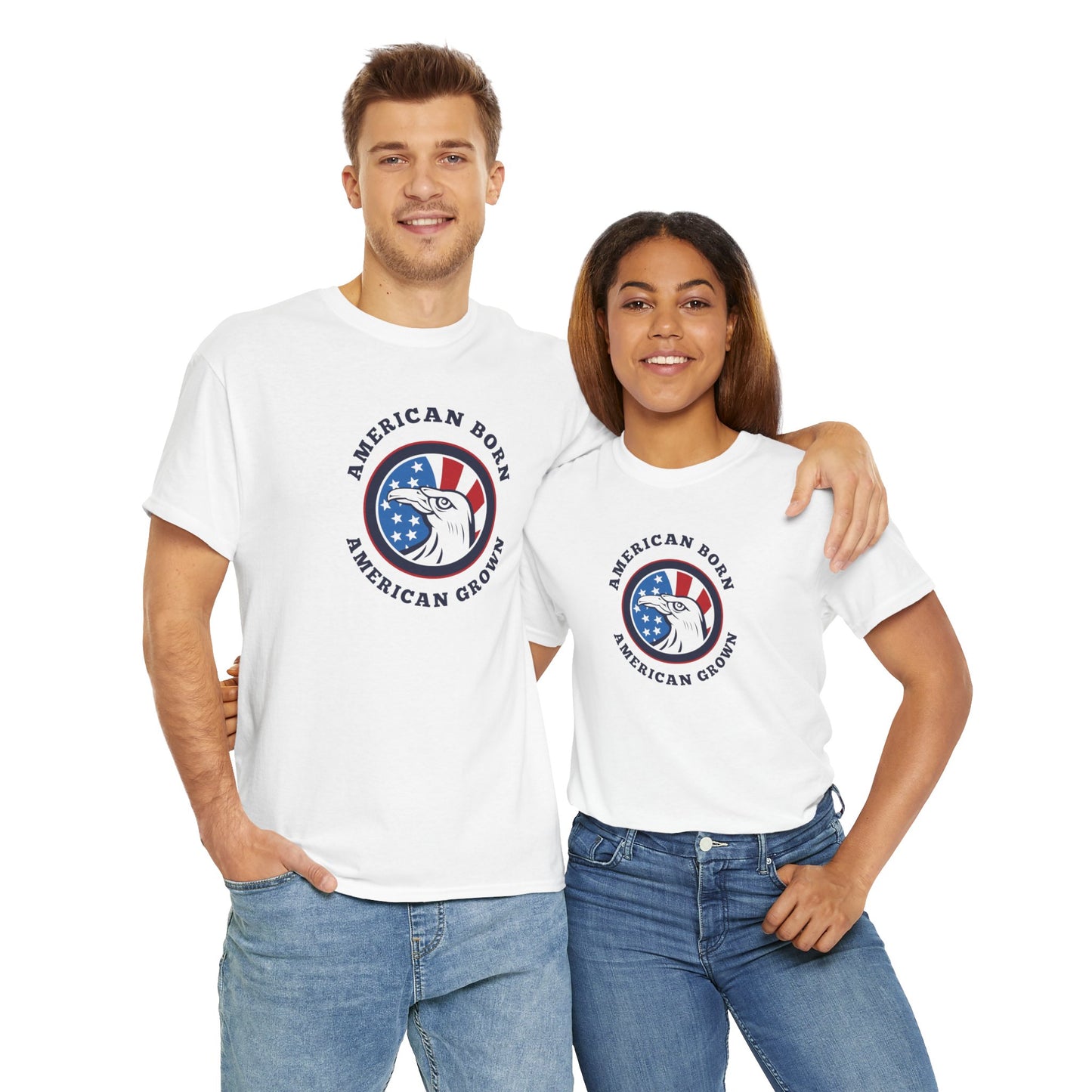 American Born Unisex Heavy Cotton Tee | Patriotic T-Shirt | Gift for Veterans | 4th of July Shirt | Casual Style Tee | Red, White, [...]