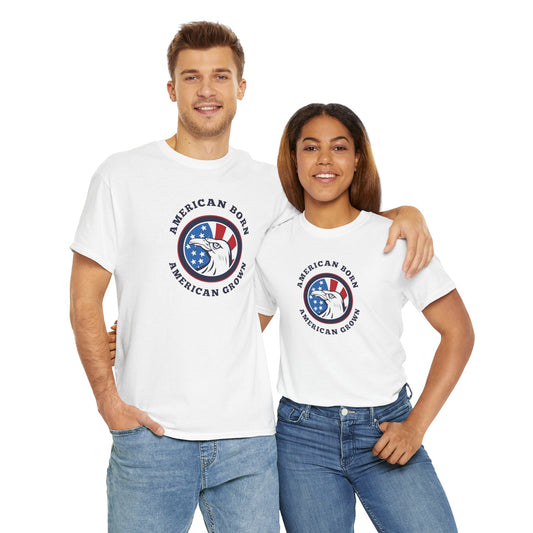 American Born Unisex Heavy Cotton Tee | Patriotic T-Shirt | Gift for Veterans | 4th of July Shirt | Casual Style Tee | Red, White, [...]