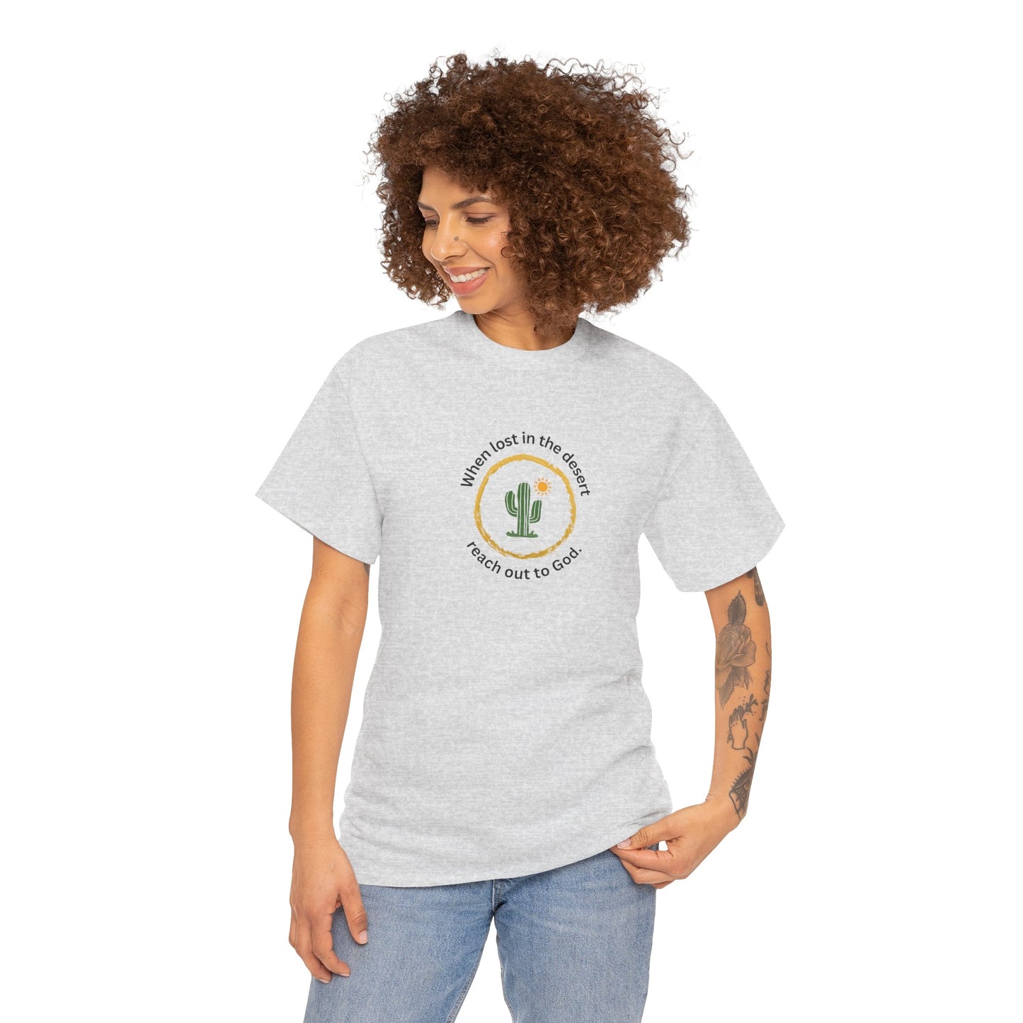 Christian Cactus Tee God T Shirt Graphic Unisex