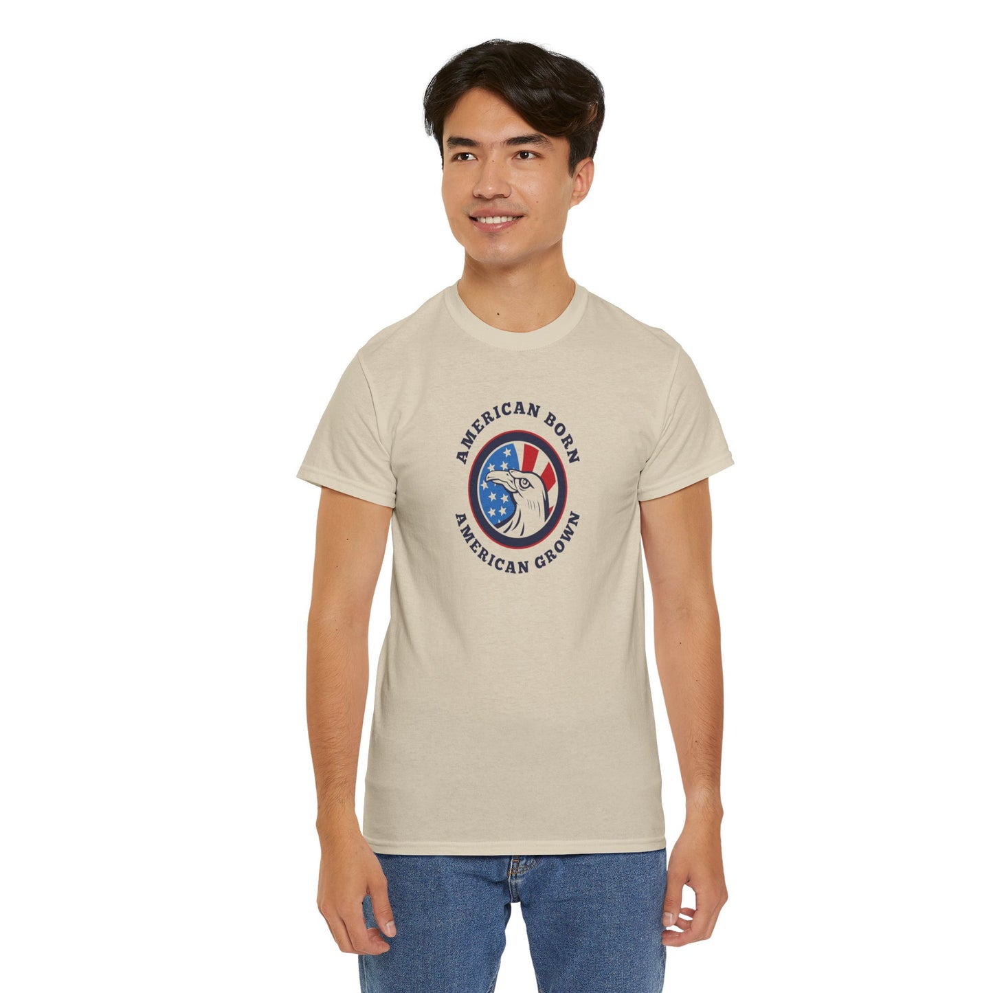 American Born Unisex Heavy Cotton Tee | Patriotic T-Shirt | Gift for Veterans | 4th of July Shirt | Casual Style Tee | Red, White, [...]