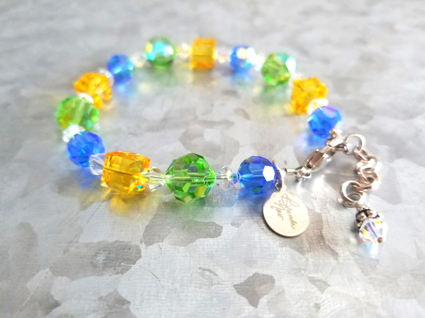 Swarovski Crystal Starfish Necklace Set: Sterling Silver, Beaded Jewelry