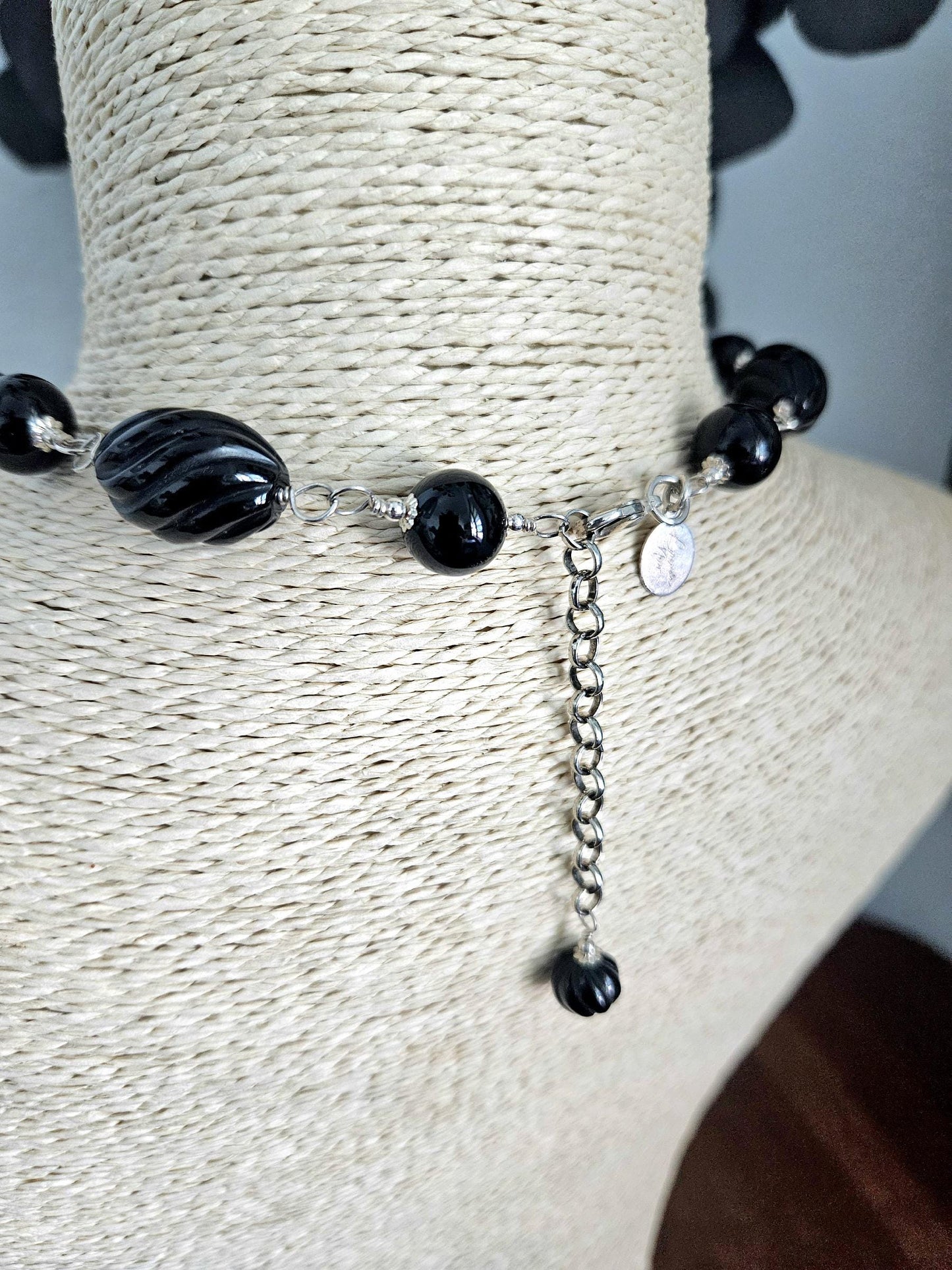 Handmade Black Onyx and Sterling Silver Jewelry Set