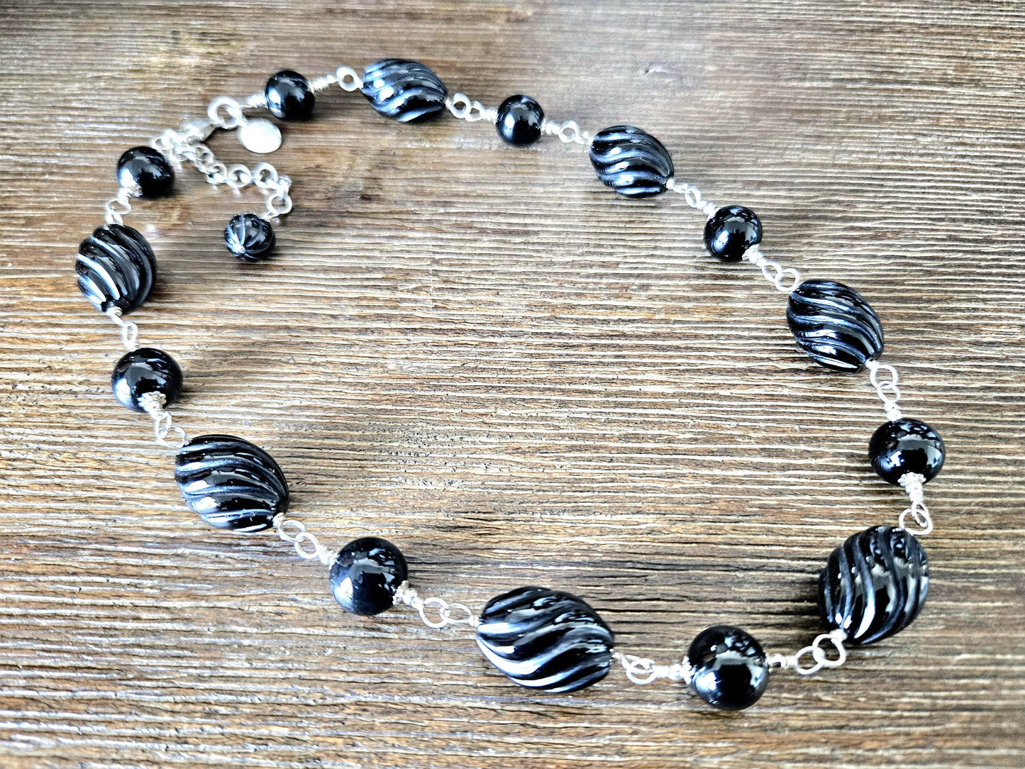 Handmade Black Onyx and Sterling Silver Jewelry Set