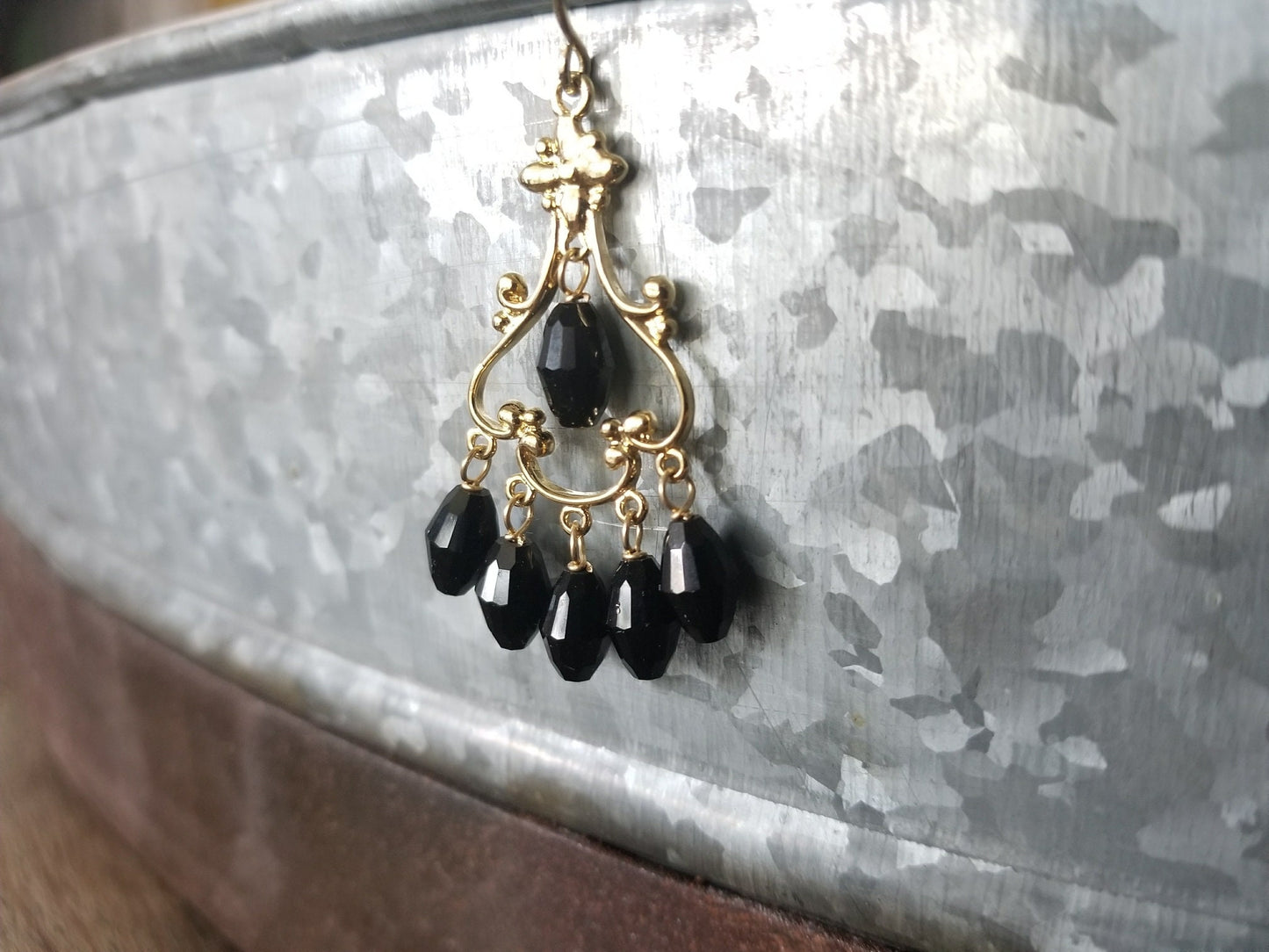 14K Gold Filled Chandelier Earrings: Swarovski Crystal Bridal Jewelry