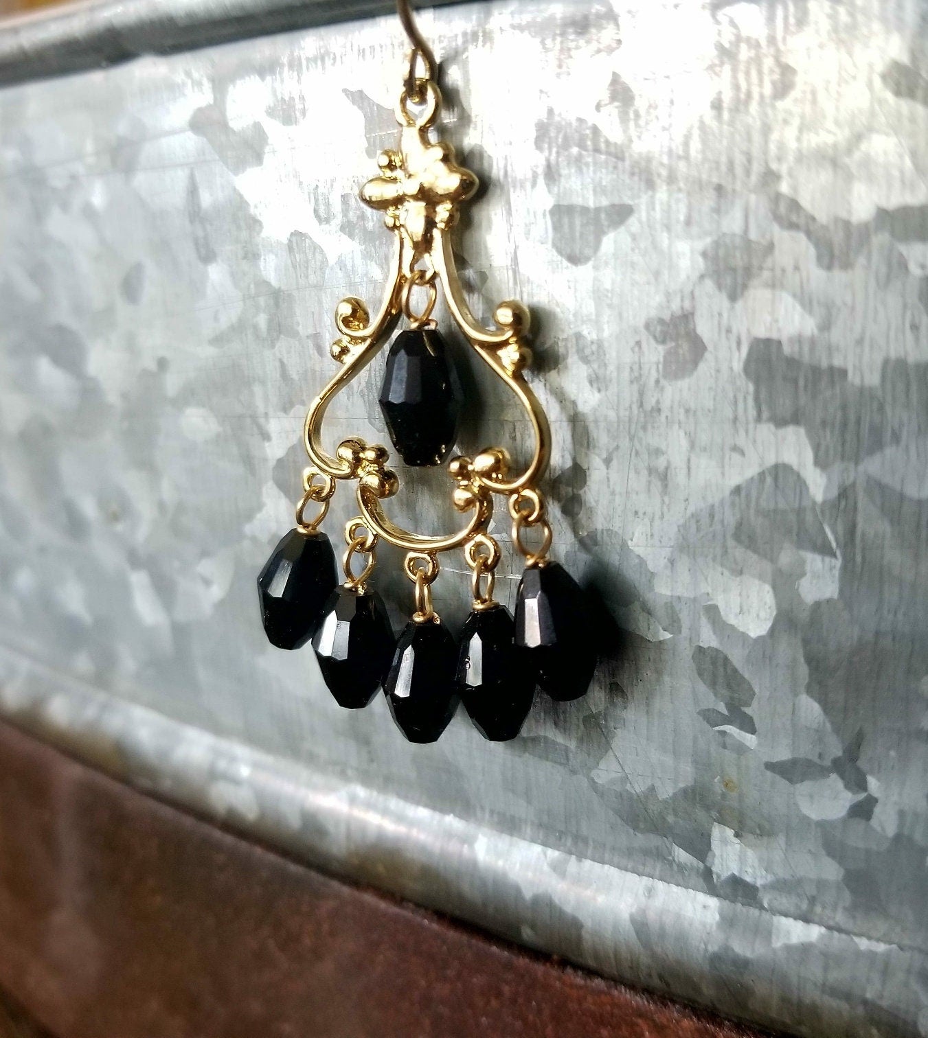 14K Gold Filled Chandelier Earrings: Swarovski Crystal Bridal Jewelry