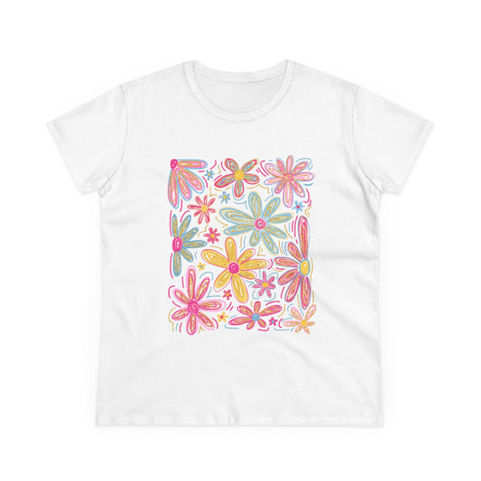 Women's Floral T Shirt Flower Tee