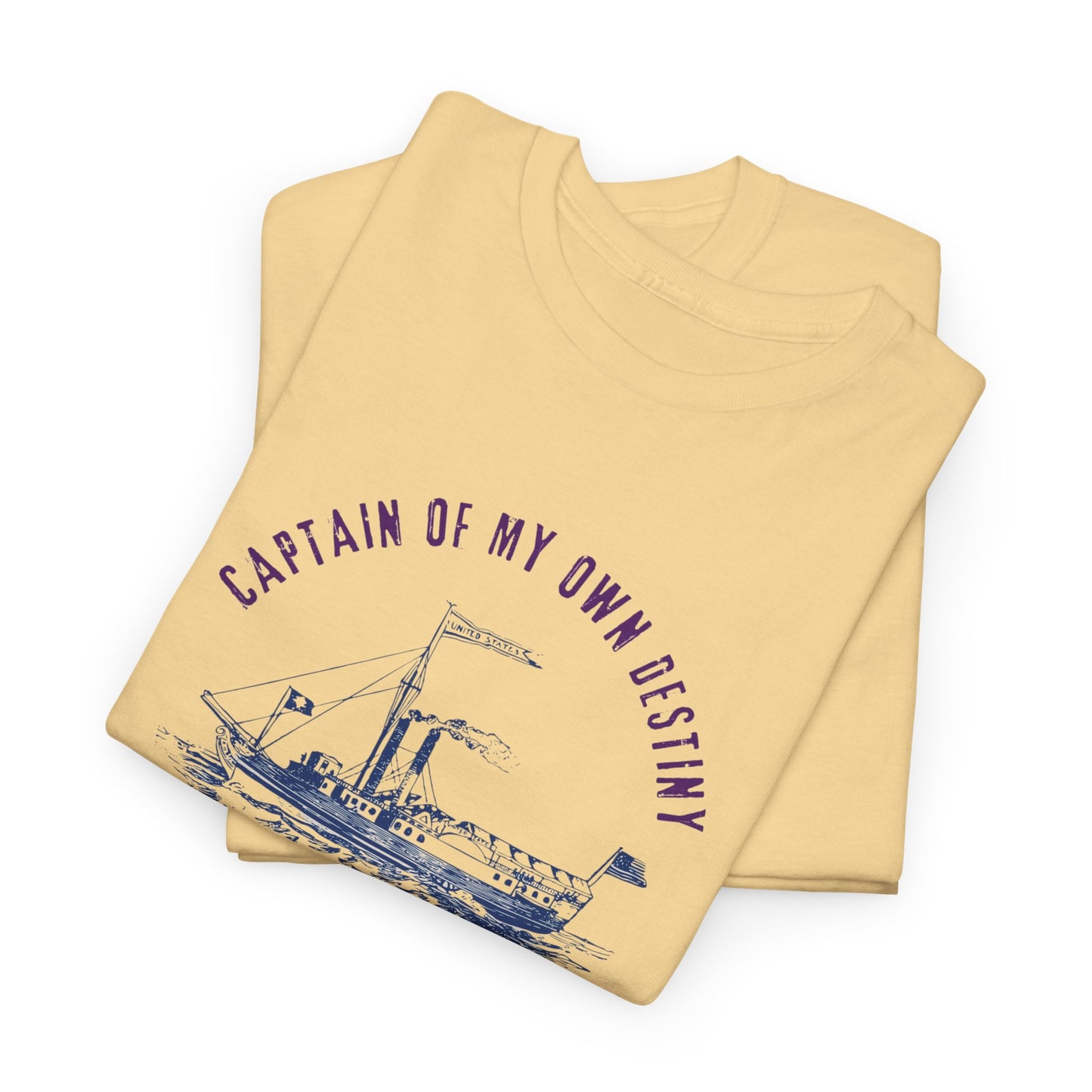 Captain of My Own Destiny Tee, Unisex Heavy Cotton T-Shirt, Nautical Graphic Tee, Casual Summer Shirt, Birthday Gift, Sailing Lover Apparel