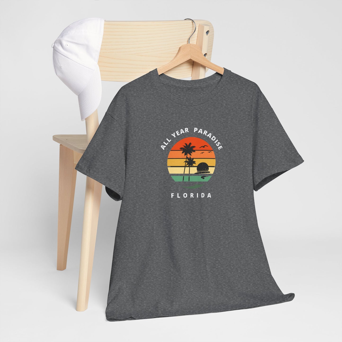 Vintage Sunset Graphic Tee, Casual T-Shirt, Summer Vibes Shirt, Beachwear, Gift for Him/Her, Cozy Everyday Wear