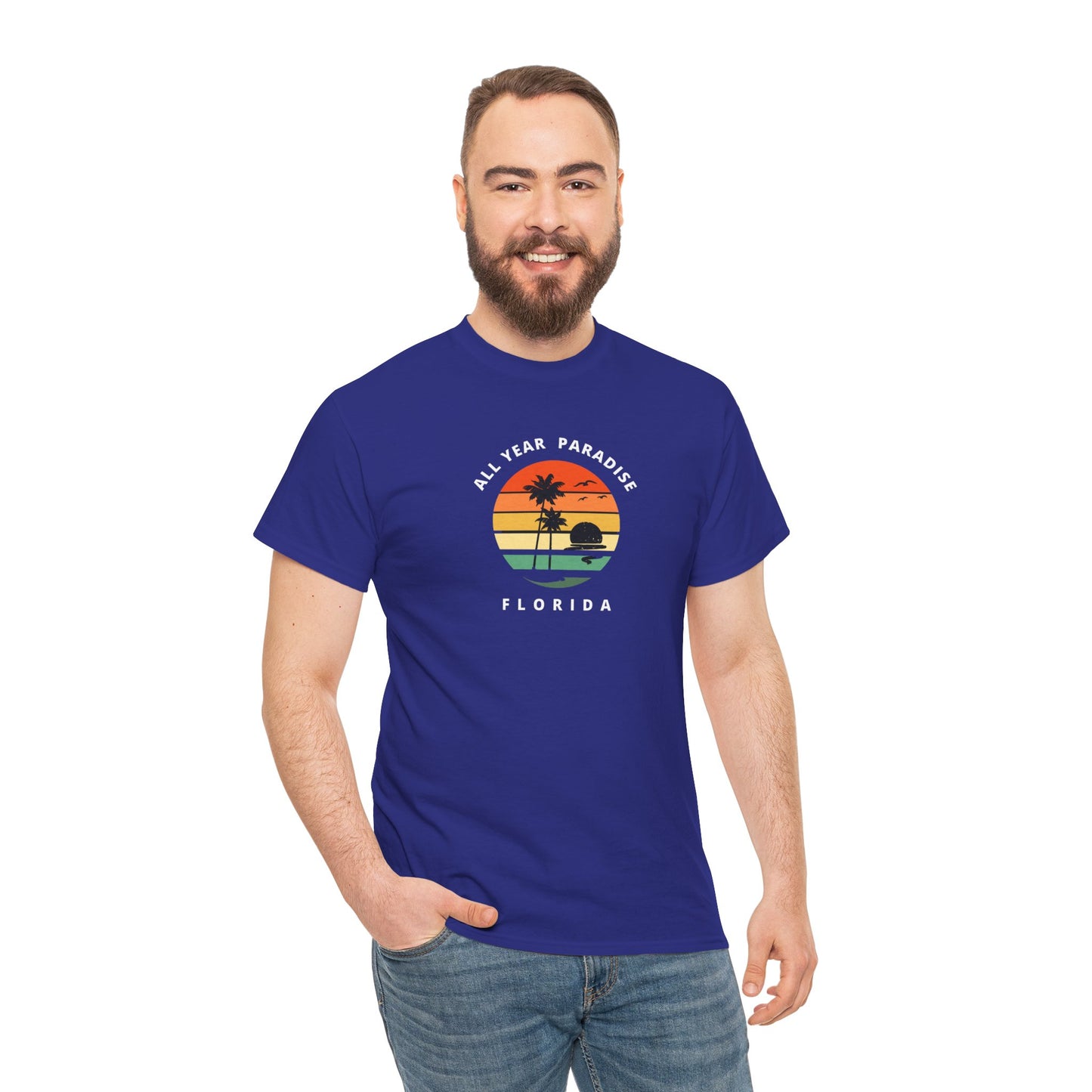Vintage Sunset Graphic Tee, Casual T-Shirt, Summer Vibes Shirt, Beachwear, Gift for Him/Her, Cozy Everyday Wear