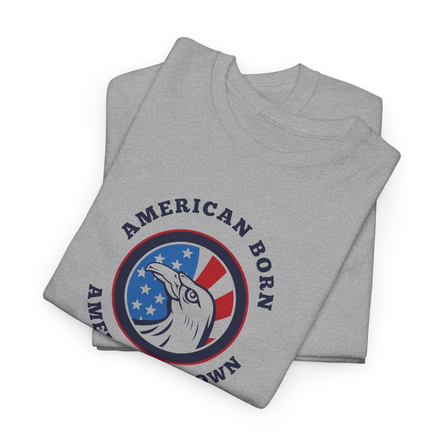 American Born Unisex Heavy Cotton Tee | Patriotic T-Shirt | Gift for Veterans | 4th of July Shirt | Casual Style Tee | Red, White, [...]