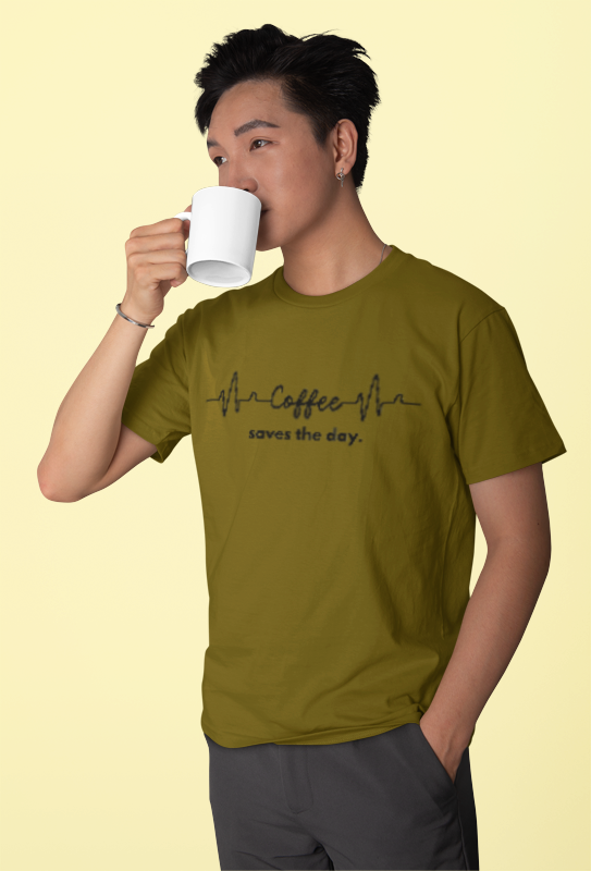 Coffee Lover Unisex Heavy Cotton Tee, Funny Graphic Shirt, Gift for Coffee Enthusiasts, Casual Wear, Sleep Shirt, Birthday Gift